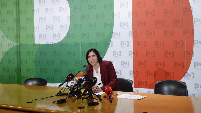 Roma, la segretaria del Pd Elly Schlein