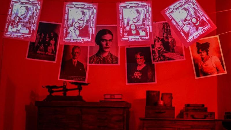 Una stanza del nuovo Museo Casa Kahlo a Città del Messico