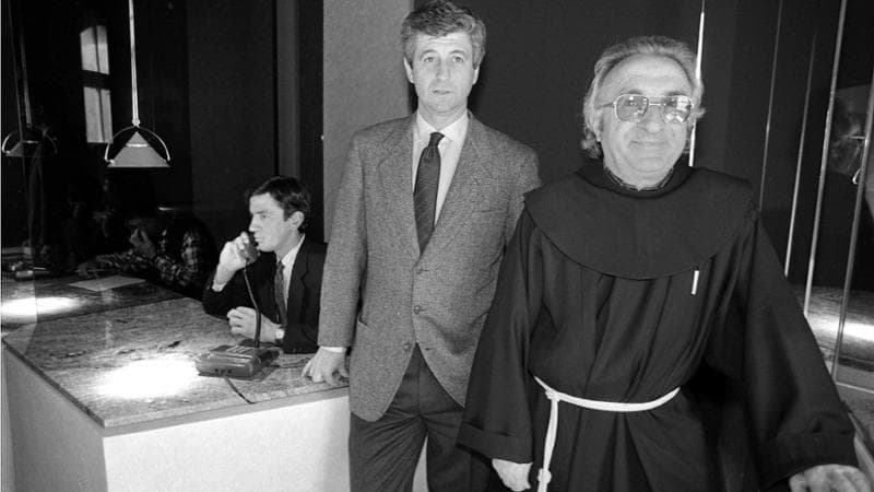 Rivera con Padre Eligio