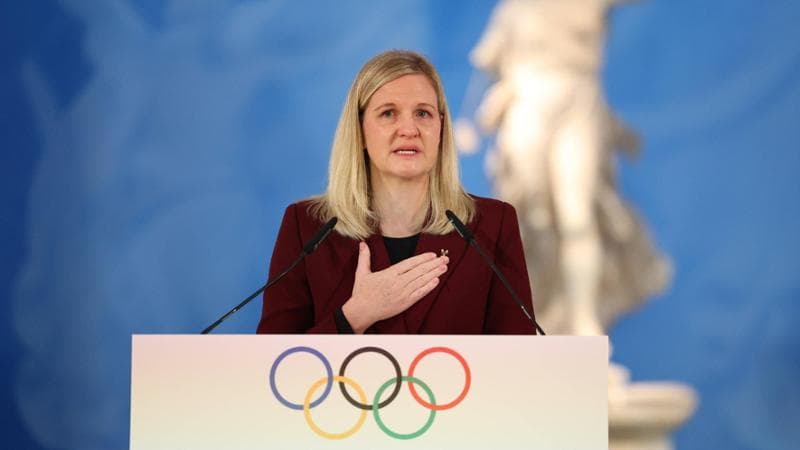 La presidente del Cio, Kirsty Coventry