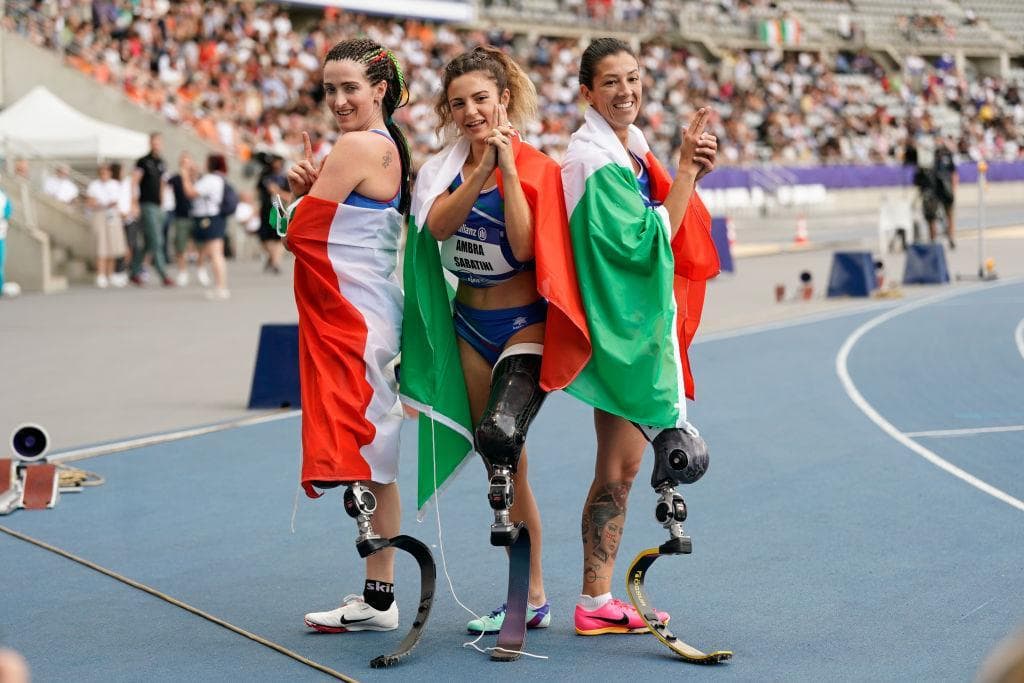 Con  Martina Caironi e Monica Graziana Contrafatto, Parigi luglio 2023