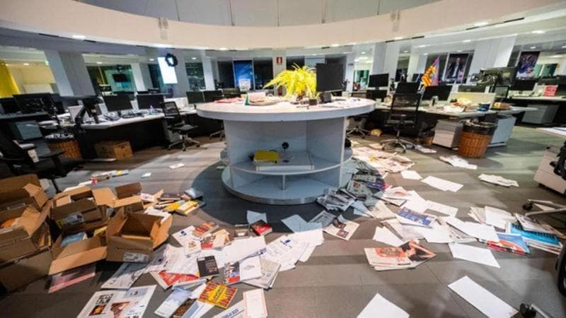 Torino, 28 novembre: la redazione della Stampa assaltata da un gruppo di pro Pal