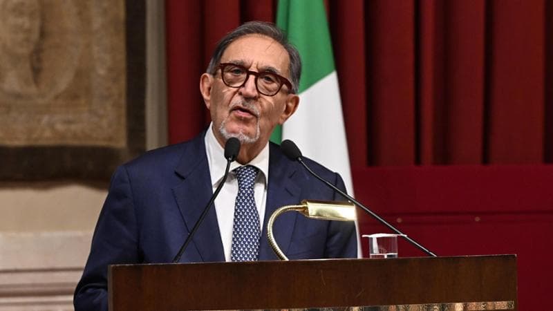 Il presidente del Senato Ignazio La Russa