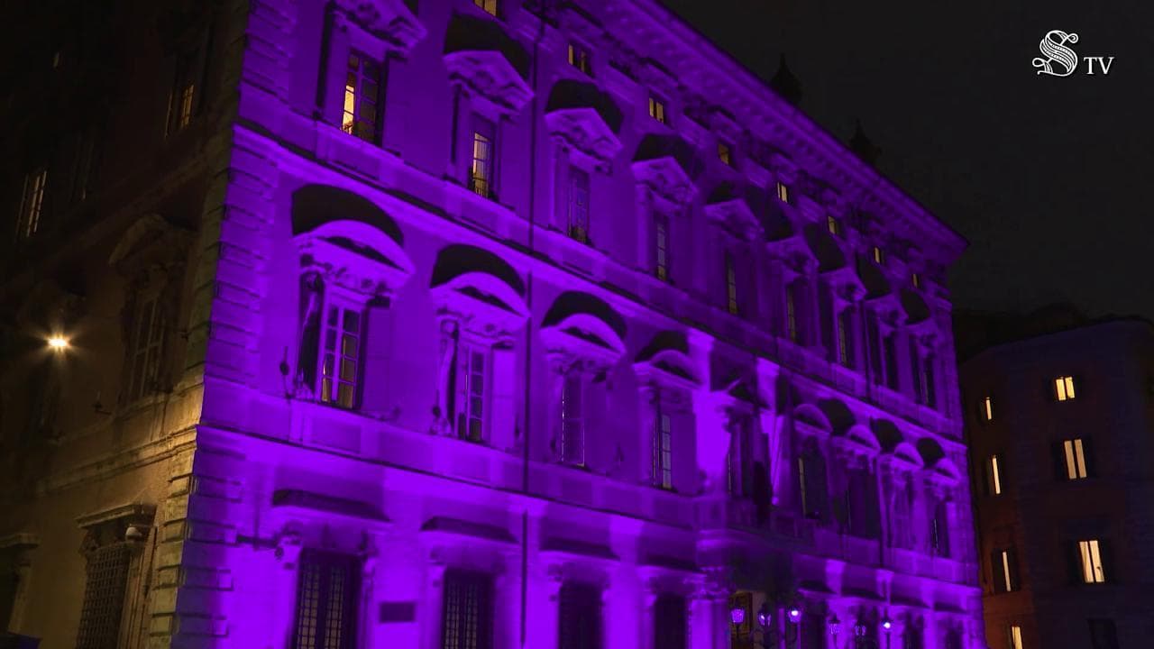 Giornata internazionale delle persone con disabilità, Palazzo Madama s'illumina di viola