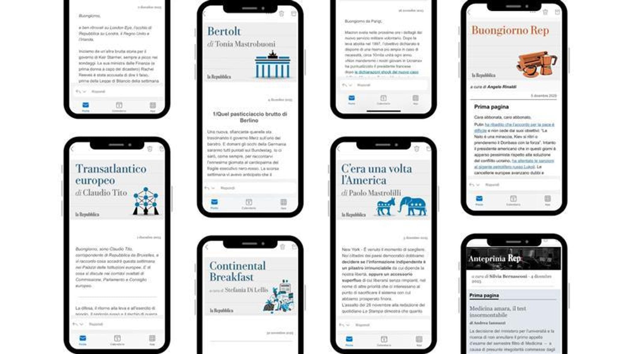 Il mondo, l’Italia, la vostra regione: informatevi con le newsletter di Repubblica