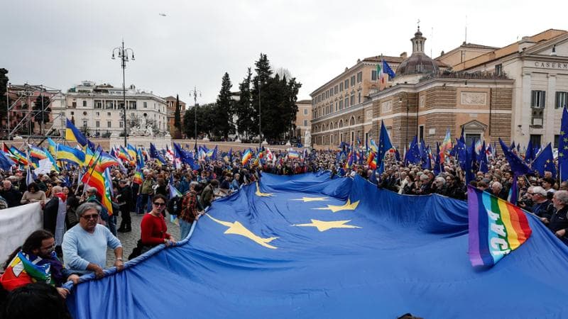 “Una piazza per l’orgoglio europeista”