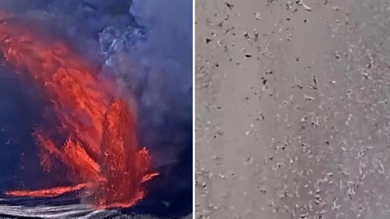 Hawaii: la potenza della nuova eruzione del vulcano Kilauea distrugge la telecamera di controllo