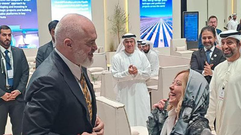 Edi Rama e Giorgia Meloni
