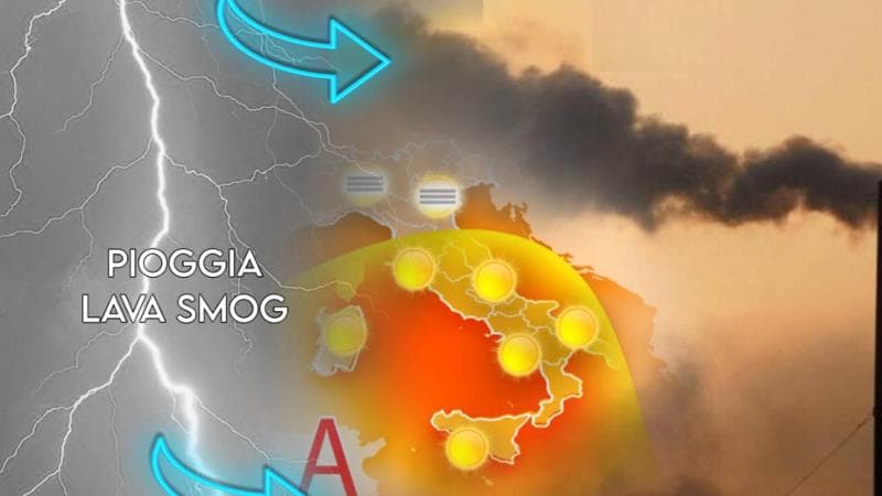 Previsioni meteo, dopo il weekend arriva la pioggia “lava-smog”