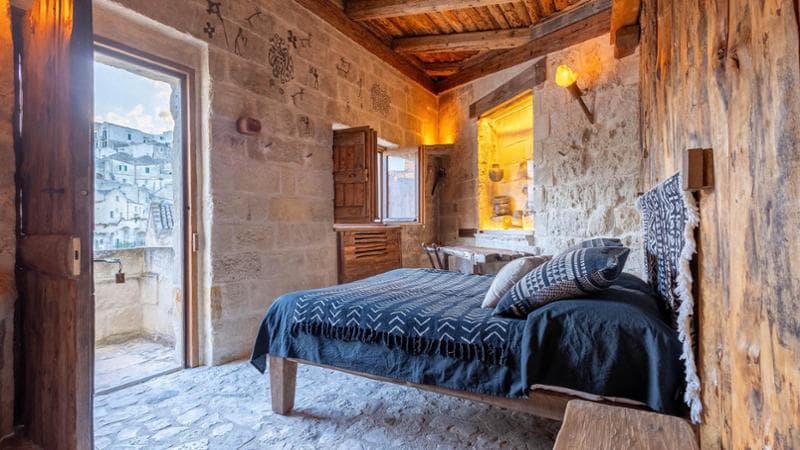 Una delle camere del Moyseion nei Sassi Matera