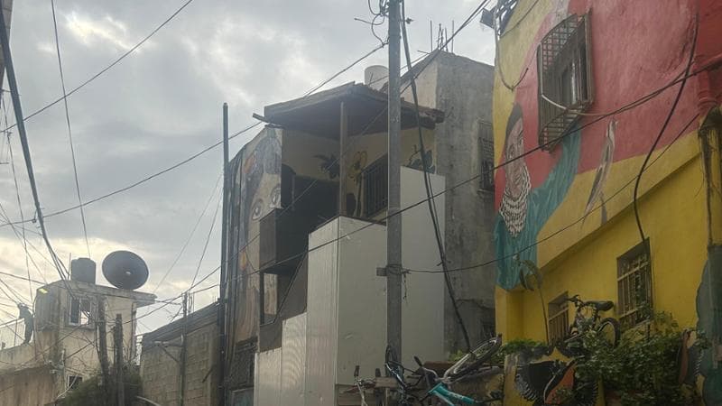 La casa lasciata dai palestinesi ieri
