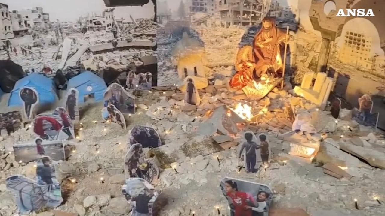 Il presepe tra le macerie e le bombe di Gaza: l'iniziativa di Avis per riflettere sulla pace