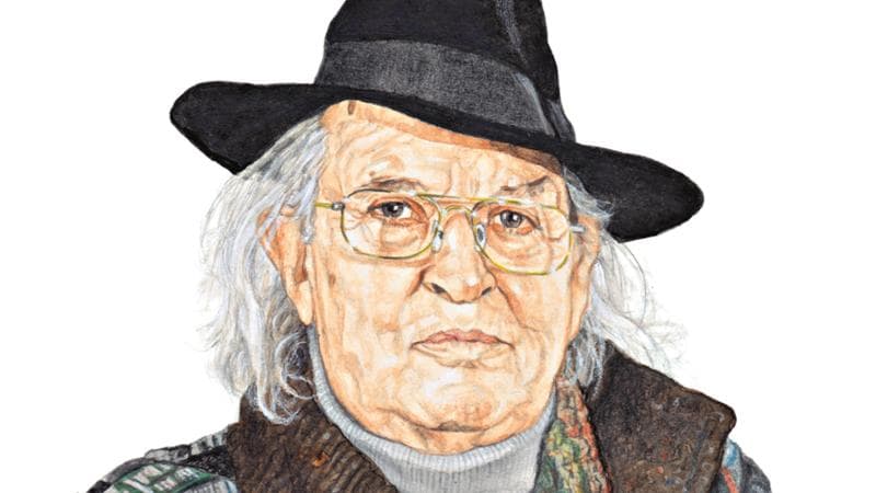 Vittorio Storaro in un disegno di Riccardo Mannelli