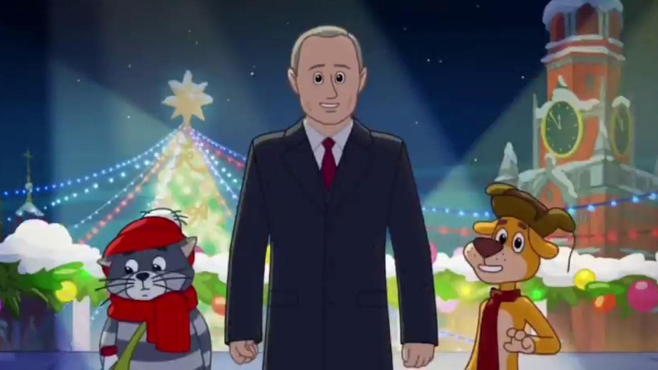 Russia, Putin compare per Capodanno in un famoso cartone animato per bambini