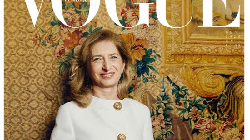 La copertin di&nbsp;Vogue Italia con Laura Mattarella&nbsp;
