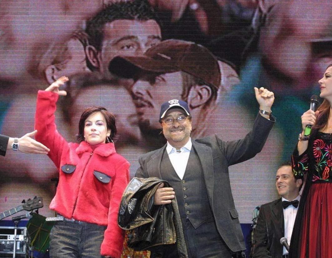 Con Lucio Dalla a Palermo per il concerto del Capodanno 2001