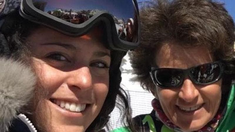 Ninna Quario con la figlia Federica Brignone
