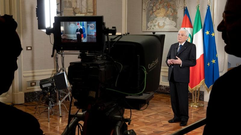 Sergio Mattarella in occasione del discorso di fine anno, lo scorso&nbsp;31 dicembre 2024
