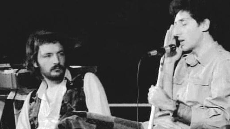 Juri Camisasca con Franco Battiato negli anni Settanta