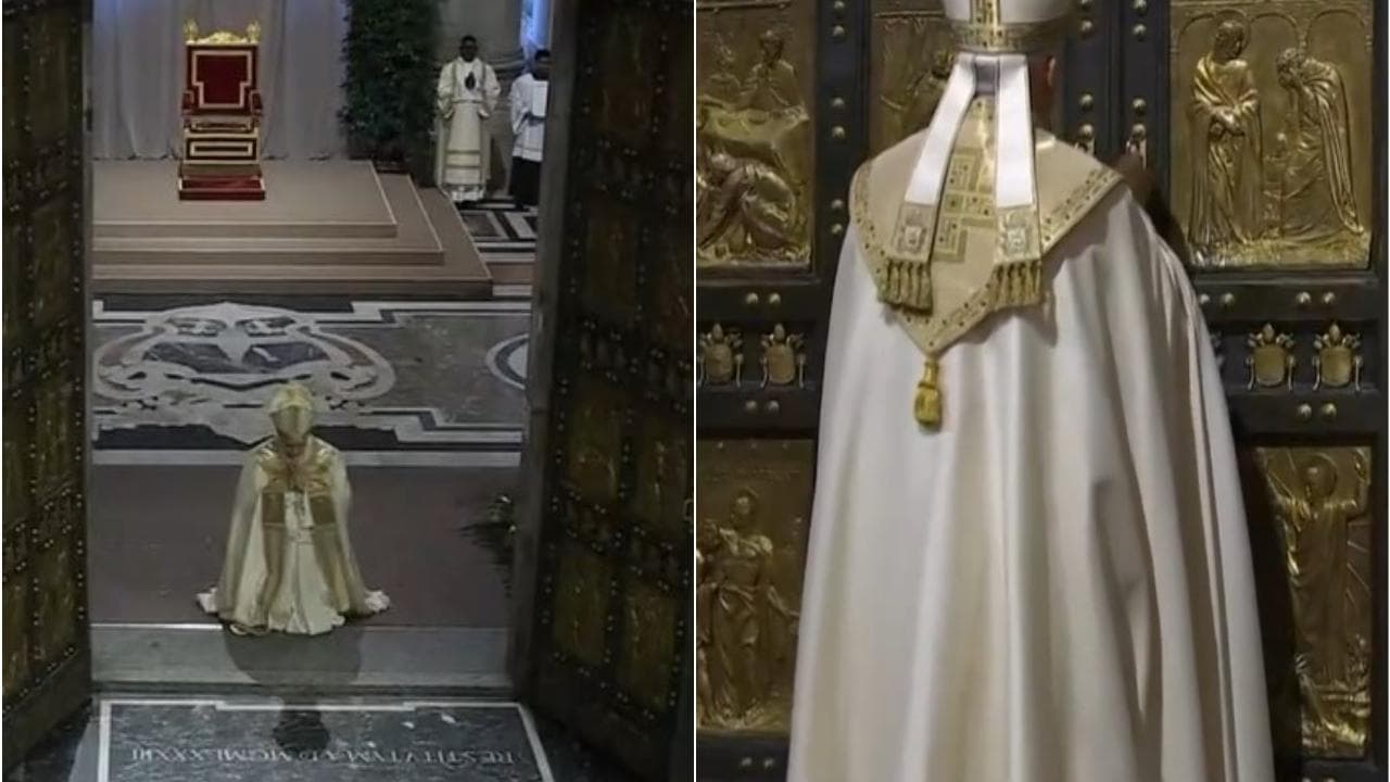 San Pietro, Papa Leone XIV chiude la Porta Santa aperta un anno fa da Papa Francesco