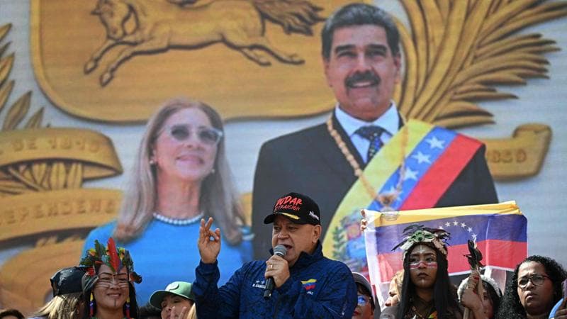 L'ex presidente venezuelano Maduro con la moglie