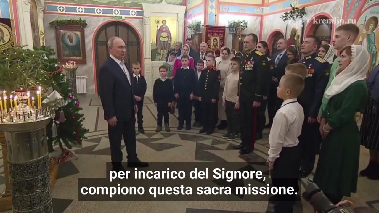 Putin sacralizza la guerra in Ucraina: "Soldati inviati per incarico del Signore"