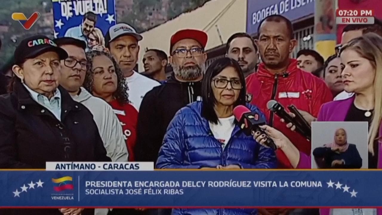 Venezuela, la presidente ad interim Rodriguez indice una settimana di lutto nazionale