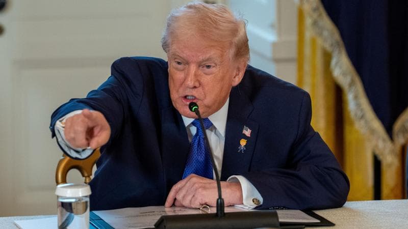 Washington, 9 gennaio: il presidente degli Stati Uniti Donald Trump