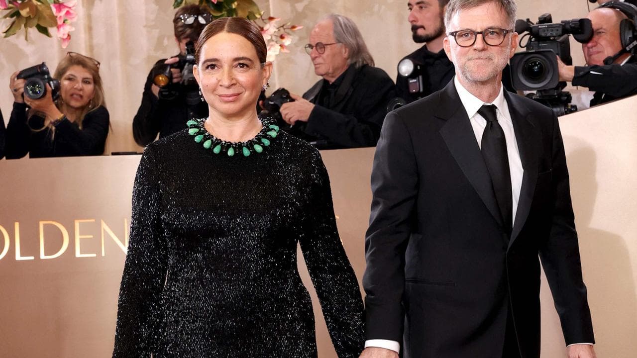 Con la moglie Maya Rudolph