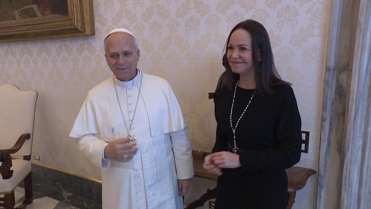 Vaticano, Papa Leone incontra la premio Nobel venezuelana Maria Machado