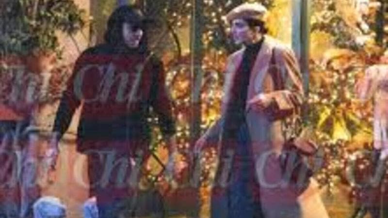 Andrea Iannone e Rocío Muñoz Morales nella foto pubblicata dal settimanale "Chi"