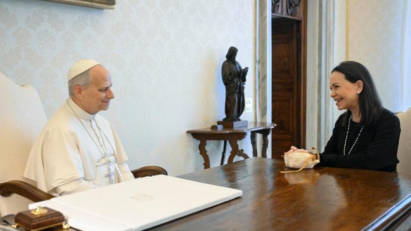 Machado vede il Papa: “Ci aiuti sui prigionieri”