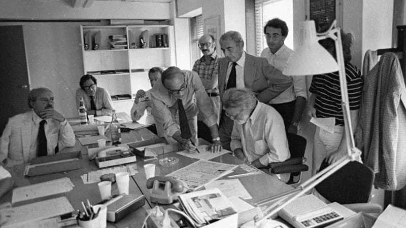 Una riunione a piazza Indipendenza nel 1976