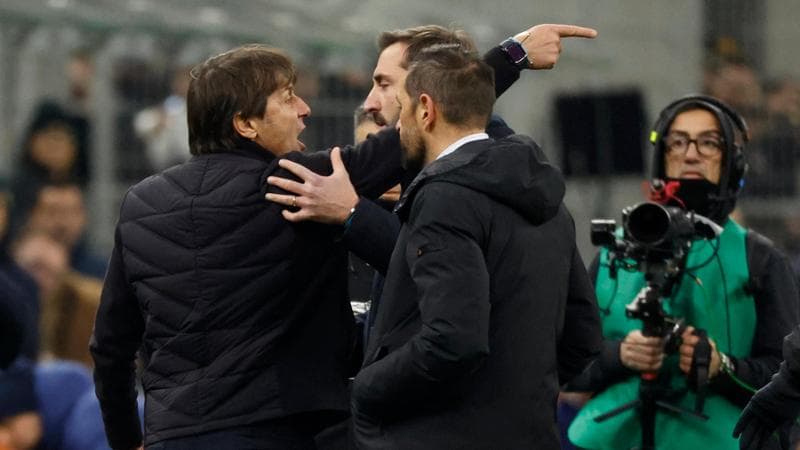 La rabbia di Conte dopo l'espulsione in Inter-Napoli