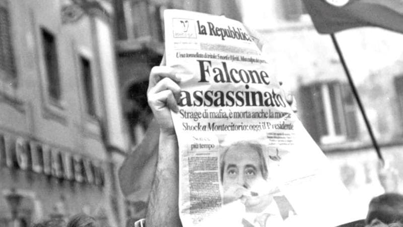 La prima pagina di Repubblica sulla strage di Capaci