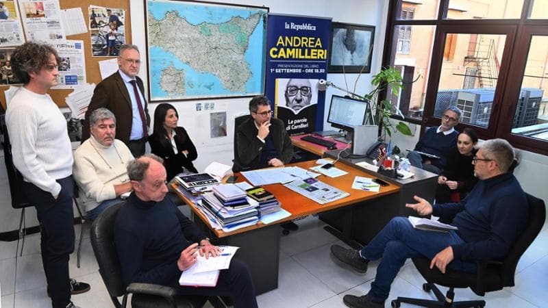 I colleghi della redazione di Palermo