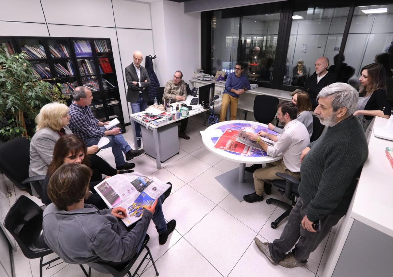 Una riunione di redazione
