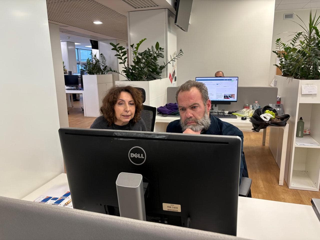 I giornalisti Donatella Tacconelli e Clemente Pistilli.