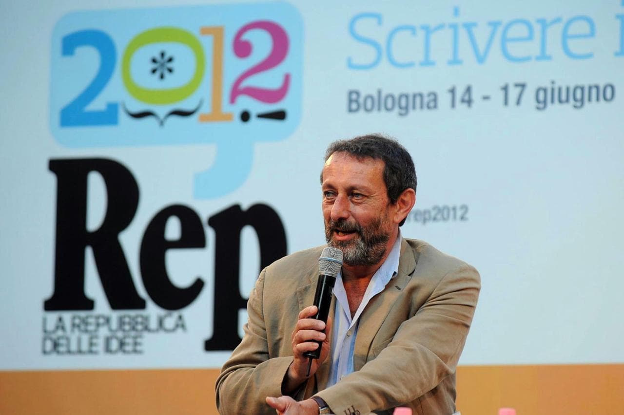Michele Serra a Bologna nel 2012, l'anno in cui viene lanciata RepIdee