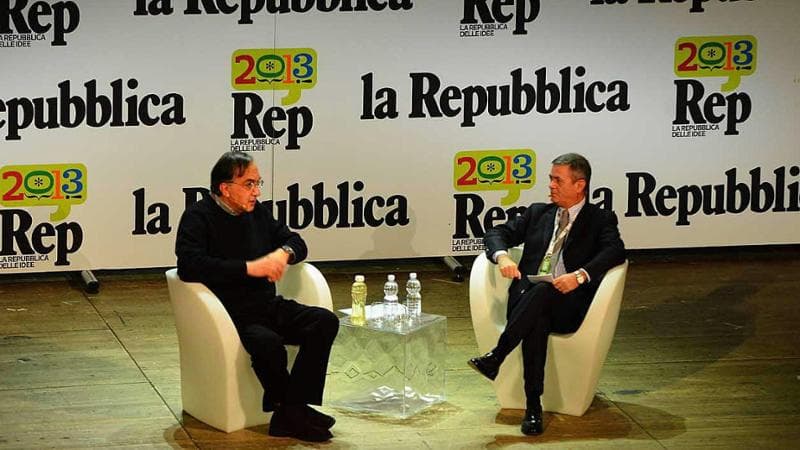 Sergio Marchionne intervistato da Ezio Mauro a Torino il 3 febbraio 2013