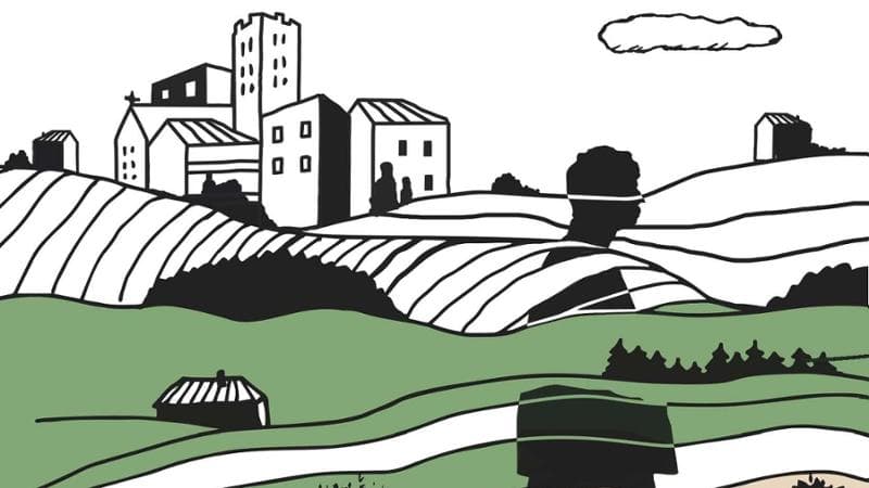 Immagine sulla cover di "Viaggio in Italia" di Gianrico Carofiglio