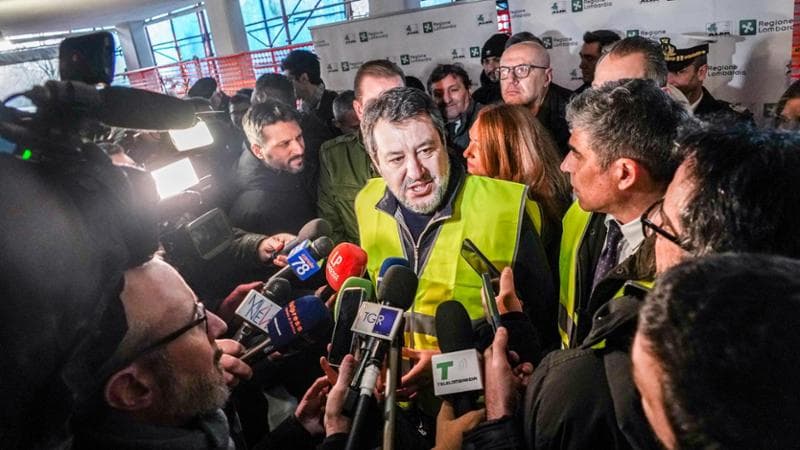 Milano, 16 gennaio: Matteo Salvini