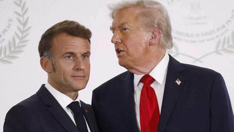Emmanuel Macron e Donald Trump
