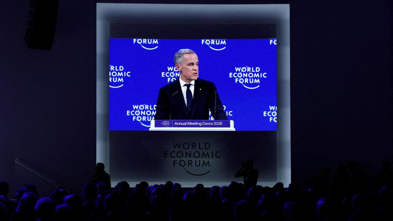 Il premier canadese Mark Carney a Davos