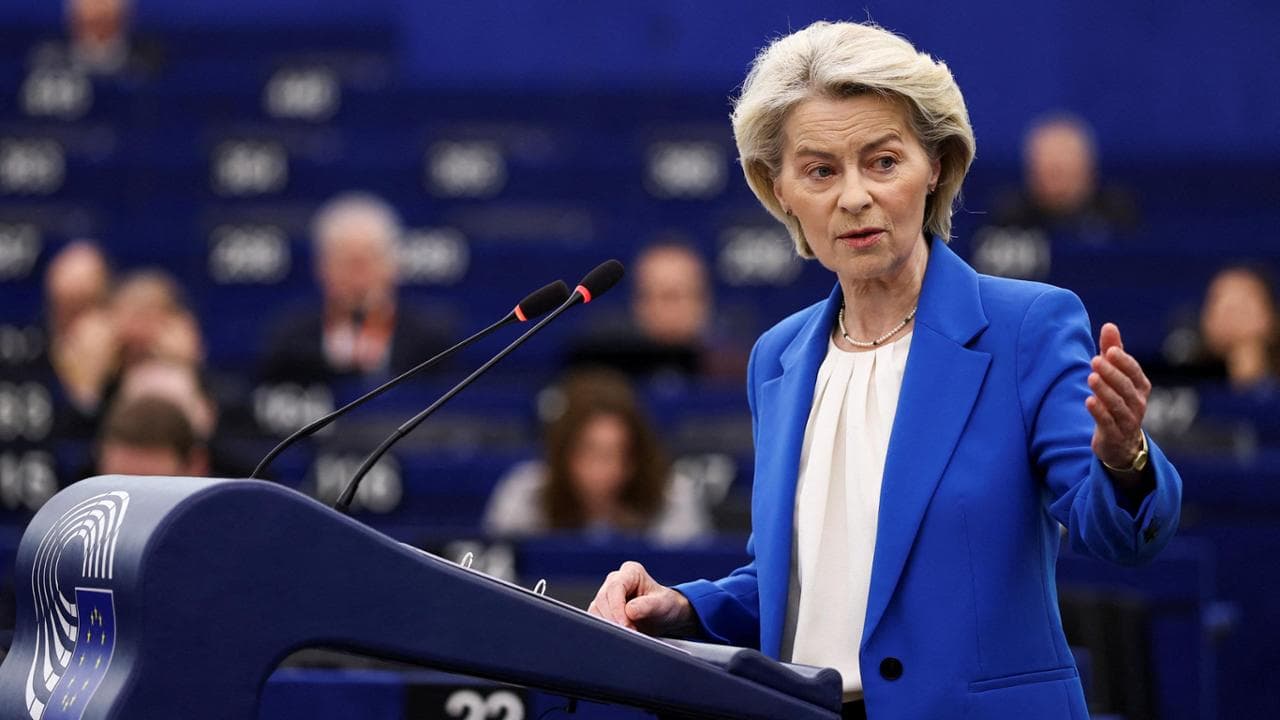 Ursula von der Leyen alla plenaria di Strasburgo