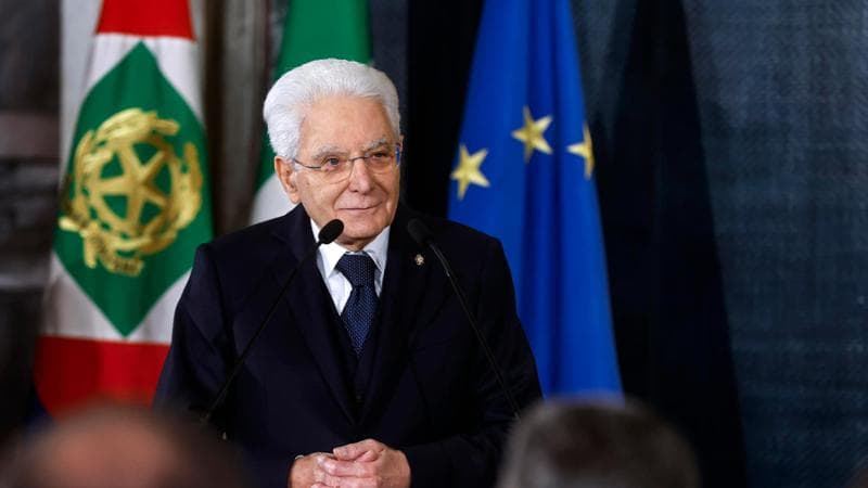 Il presidente della Repubblica Sergio Mattarella
