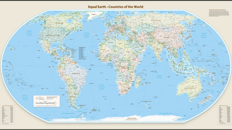 La proiezione Equal Earth