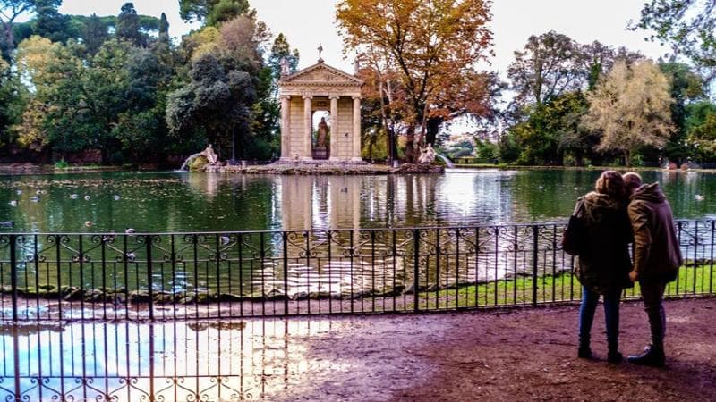 &nbsp;I giardini di Villa Borghese
