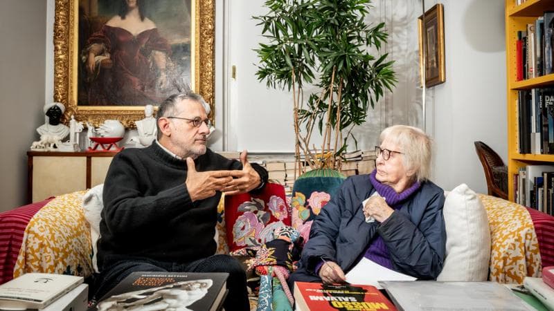 Natalia Aspesi con Vittorio Lingiardi (Nicola Marfisi/Agf)