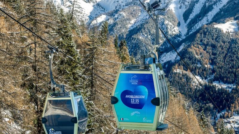 Courmayeur la funivia di San Valentino